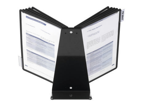 Durable Stehsammler – für Format A4, Metall, schwarz, Komplett-Set