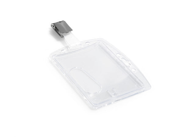 Durable Hartbox – 87 × 54 mm, transparent, für 1 Betriebsausweis, 25er-Pack
