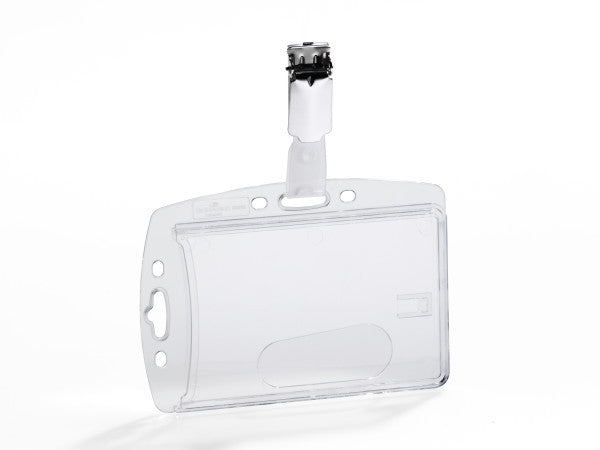 Durable Hartbox – 87 × 54 mm, transparent, für 1 Betriebsausweis, 25er-Pack