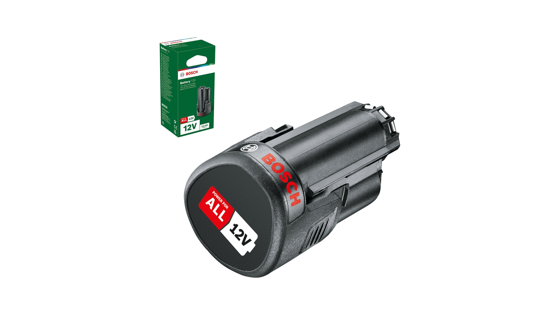 Bosch Akku 12 V 2,0 Ah (24 Wh) – für Bohrer – für POWER FOR ALL 12 V