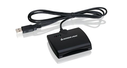 iogear GSR202 – Smartcard-Leser, USB 2.0, Schwarz, für Windows XP/Vista/7; Linux (Redhat, Ubuntu, Fedora)