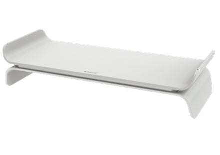 Leitz Ergo – Monitorhalterung, Standfuss, bis 27", 8 kg, höhenverstellbar, hellgrau