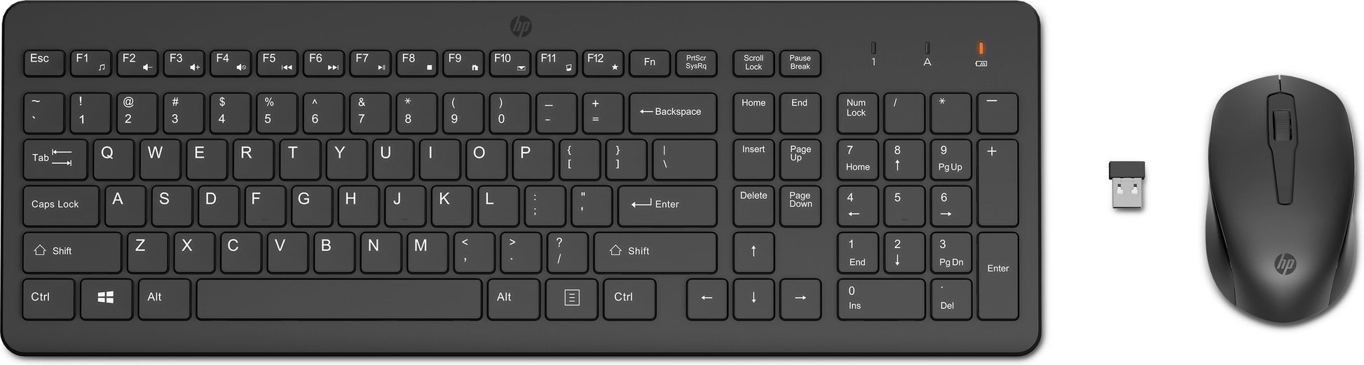 HP 330 – Tastatur-Maus-Set – 2,4 GHz – Schwarz