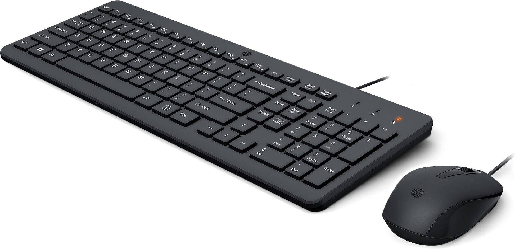 HP 150 – Tastatur- und Maus-Set – Membran – kabelgebunden – USB – schwarz