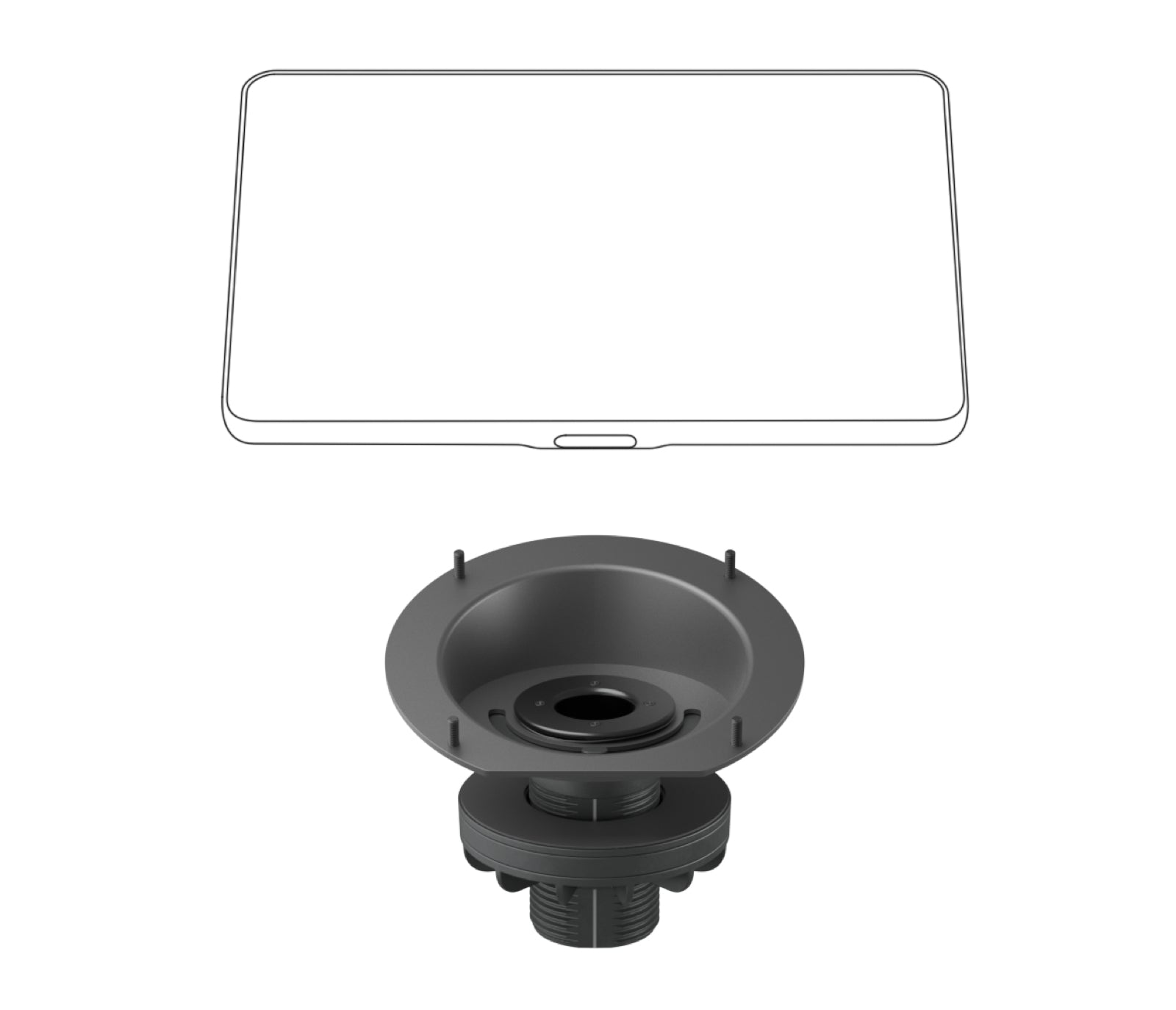 Logitech Tap Riser Mount – Halterung – für Logitech Tap, Graphit