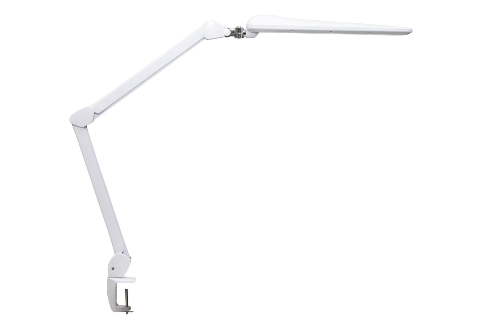 MAULcraft Tischleuchte mit Klemmfuss – 6500 K Tageslichtweiss, dimmbar, inkl. Lichtquelle, weiss