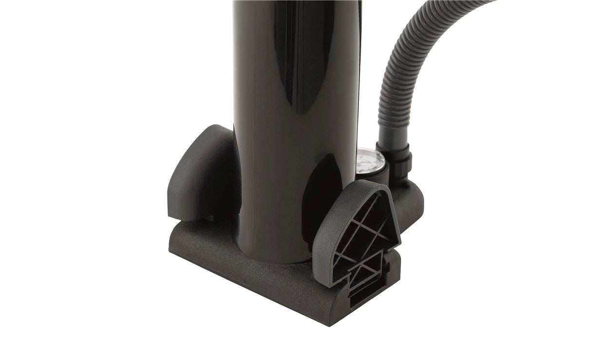 Outwell Flow Boden-Luftpumpe Camping – Integriertes Druckmessgerät, Schlauch 1,2 m, max. 1,7 bar – für Fahrrad