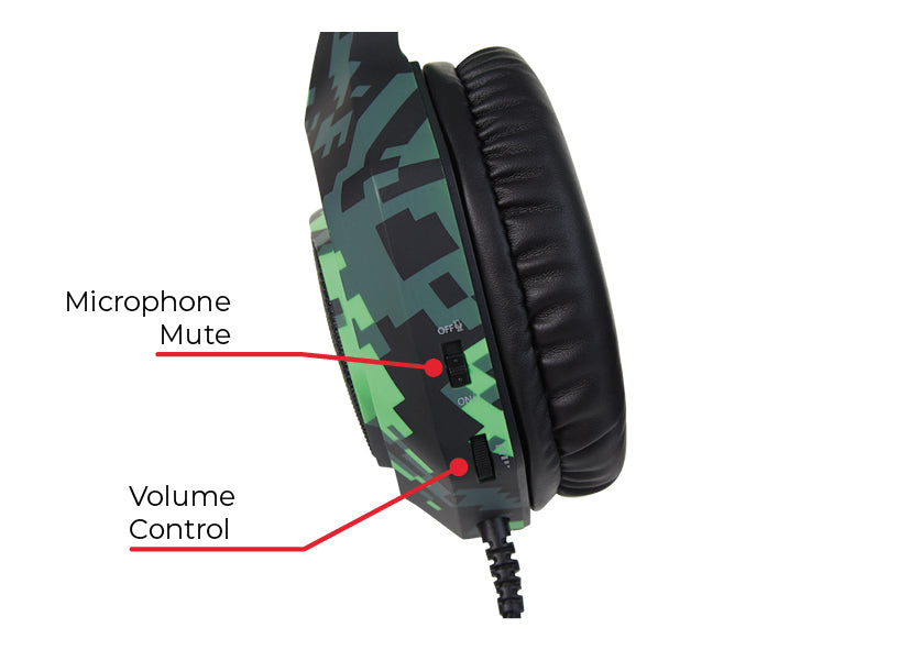 SureFire VERBATIM Skirmisch Gaming-Headset – Stereo, Kabel (3,5 mm Klinke + USB-A), für PC, PS5, Xbox und mehr, Schwarz