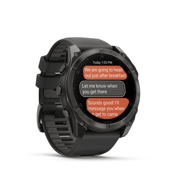 Garmin Fenix 8 AMOLED Sapphire – GPS-Smartwatch – 51 mm, 1,4", GPS, WLAN, Saphirglas, 100 m, Schwarz