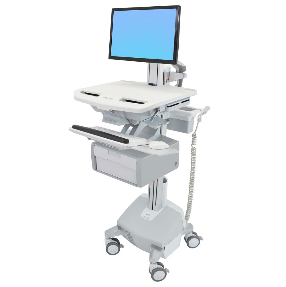 Ergotron StyleView Cart+LCD Pivot Powered – IT-/Medizin-Fahrwagen