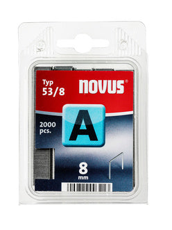 Novus Heftklammern – 8 mm – Metall, silber – 2000 Stk.