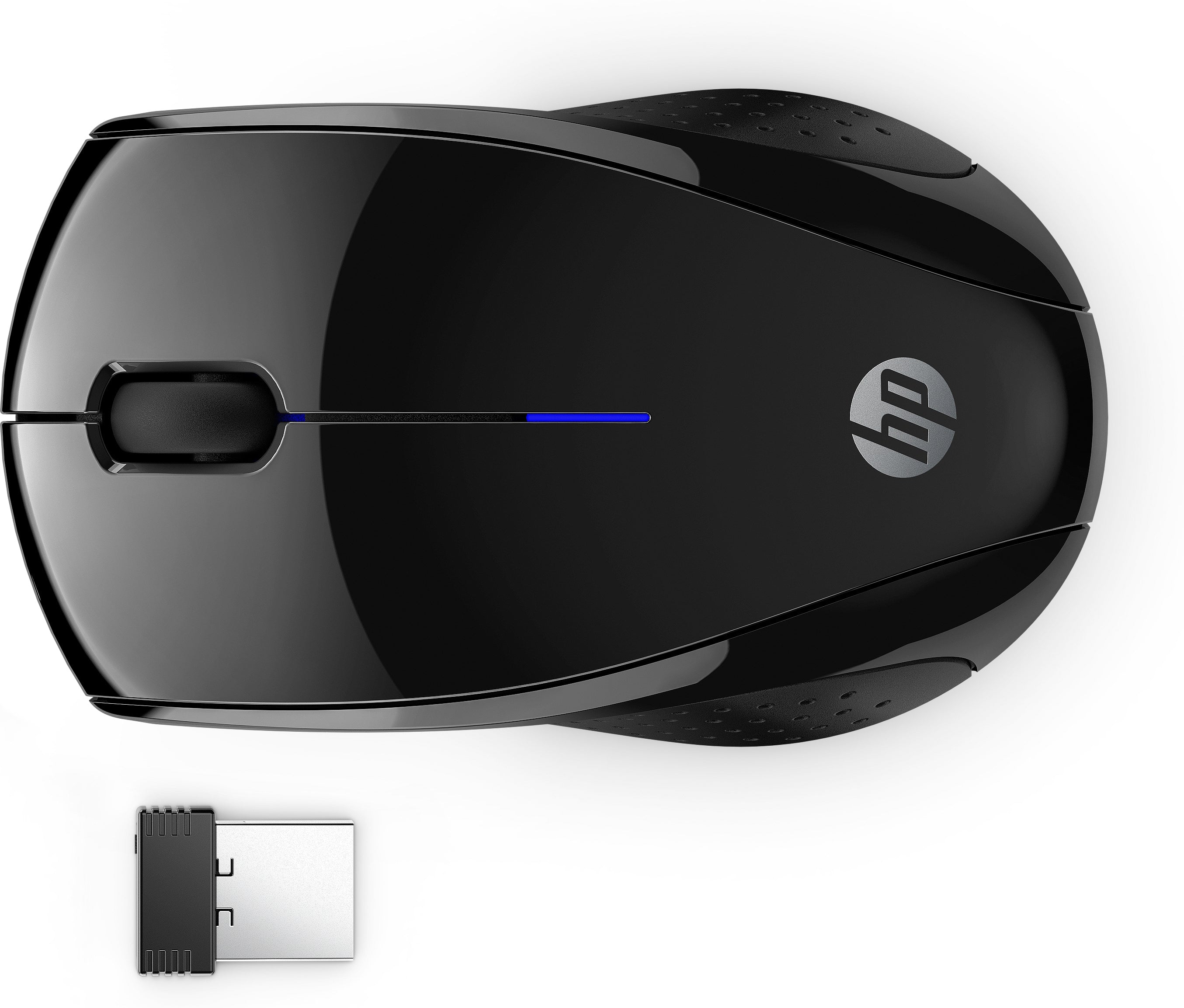 HP 220 Silent – Maus – Kabellos (2,4 GHz), beidhändig, Schwarz