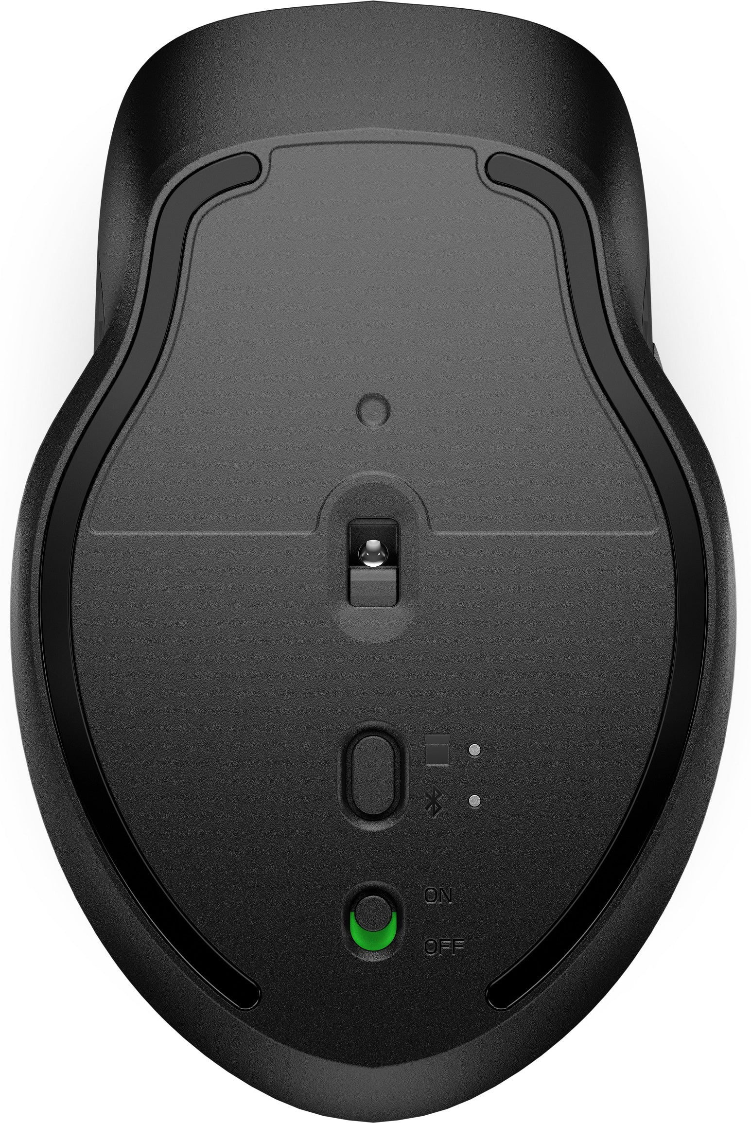 HP 435 – Maus – Kabellos (Bluetooth/2,4 GHz), 4000 DPI, beidhändig, Schwarz
