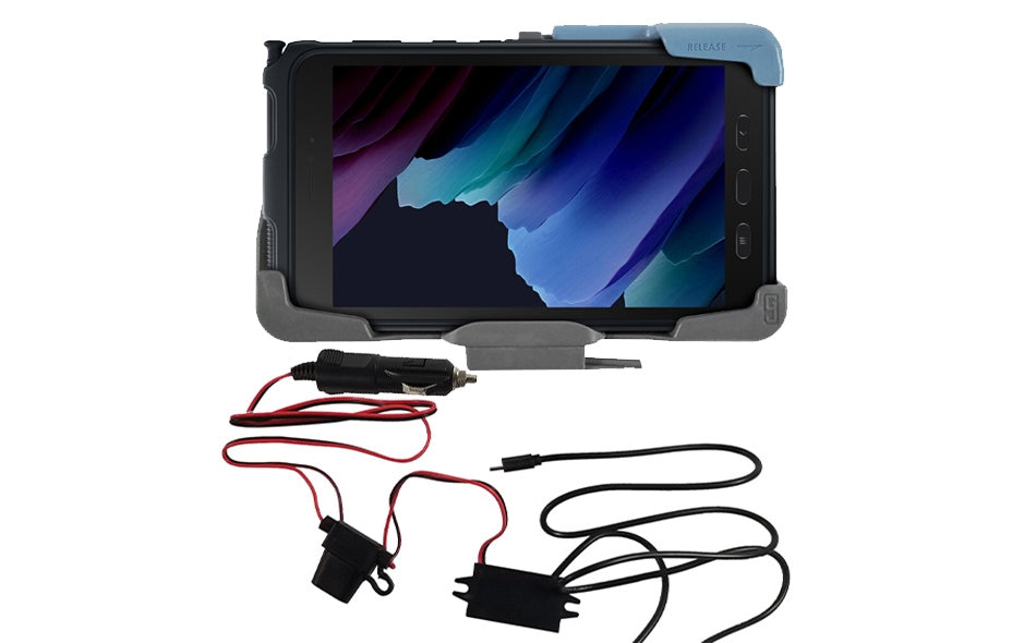 Gamber-Johnson Fahrzeug-Dock für Samsung Galaxy Tab Active2/Active3 – mit Zigarettenanzünder 12–24V