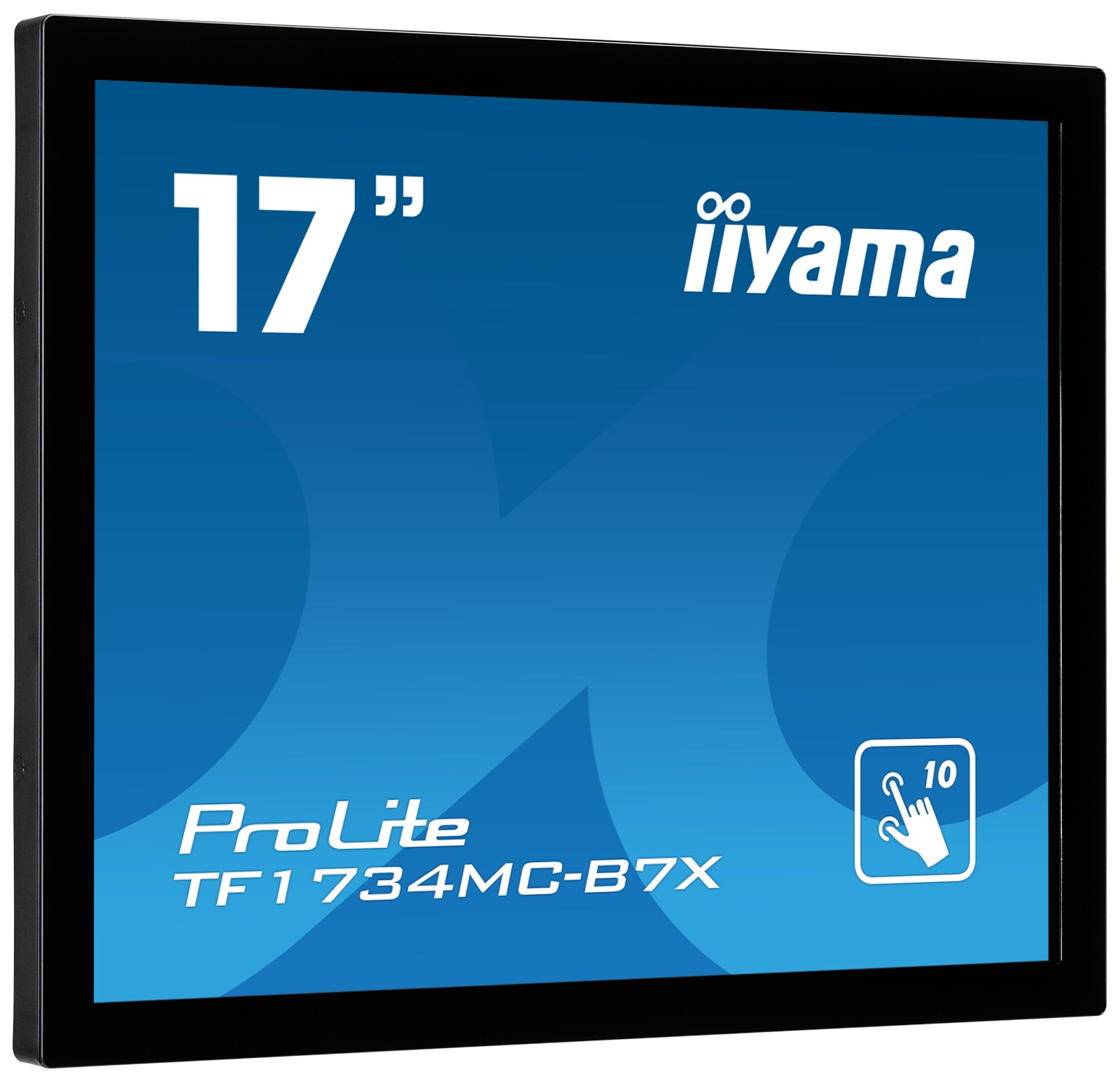 iiyama TF1734MC-B7X – Monitor, 17" 1280 × 1024 (SXGA), TN, Touch, 60 Hz, 350 cd/m², VESA 100 × 100, Schwarz