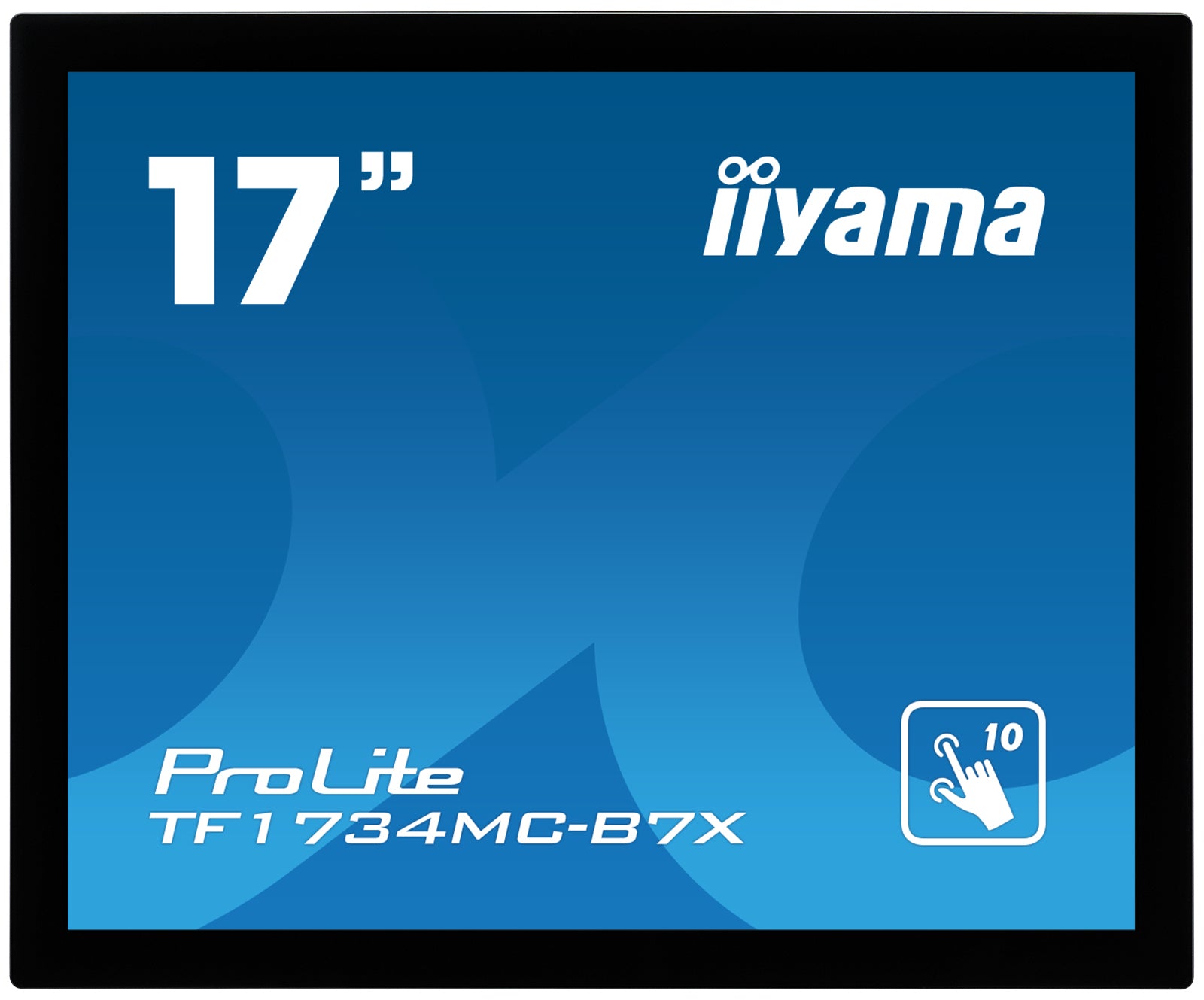 iiyama TF1734MC-B7X – Monitor, 17" 1280 × 1024 (SXGA), TN, Touch, 60 Hz, 350 cd/m², VESA 100 × 100, Schwarz