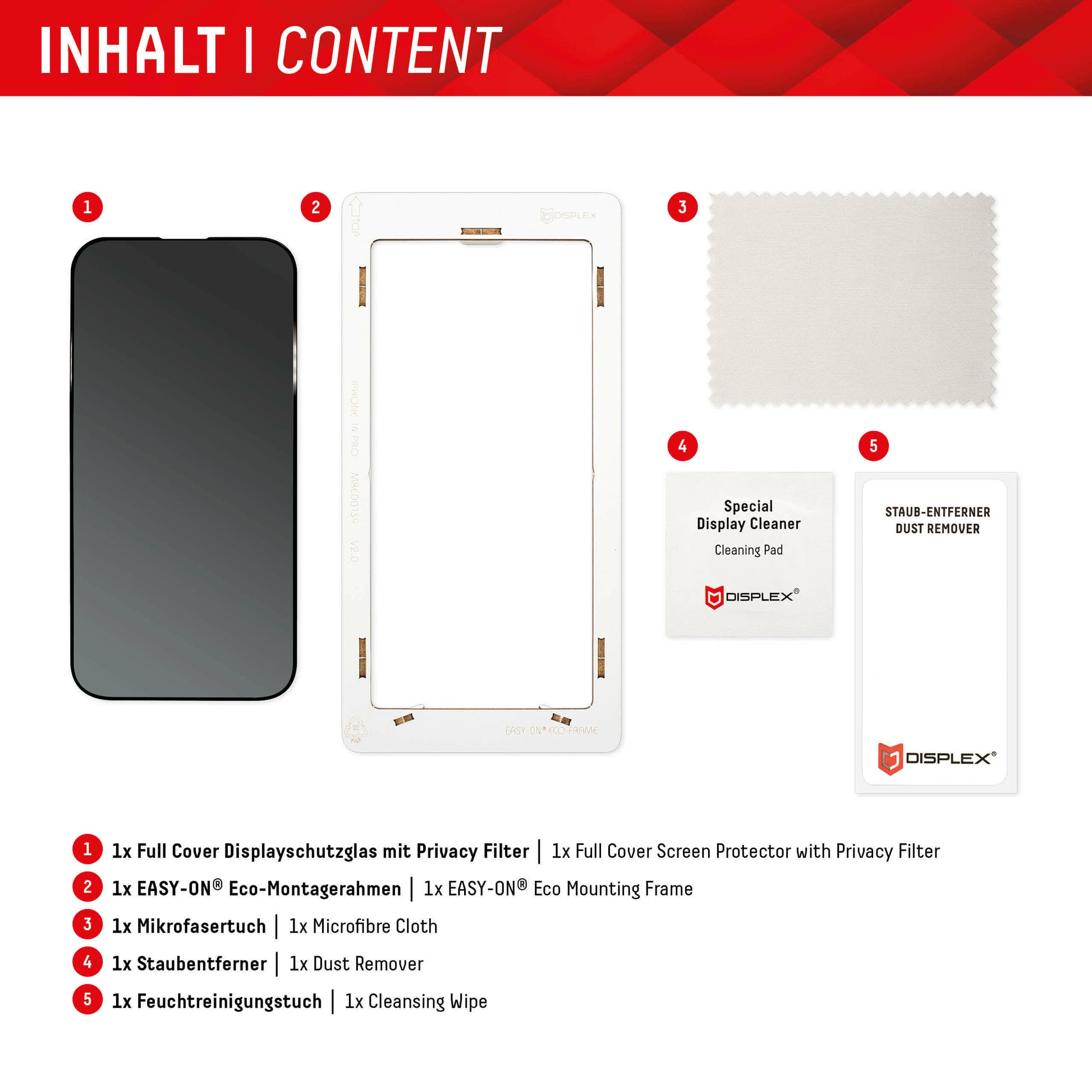 E.V.I. Displayschutzfolie – Privacy-Glas 3D, für Samsung Galaxy S23 Ultra
