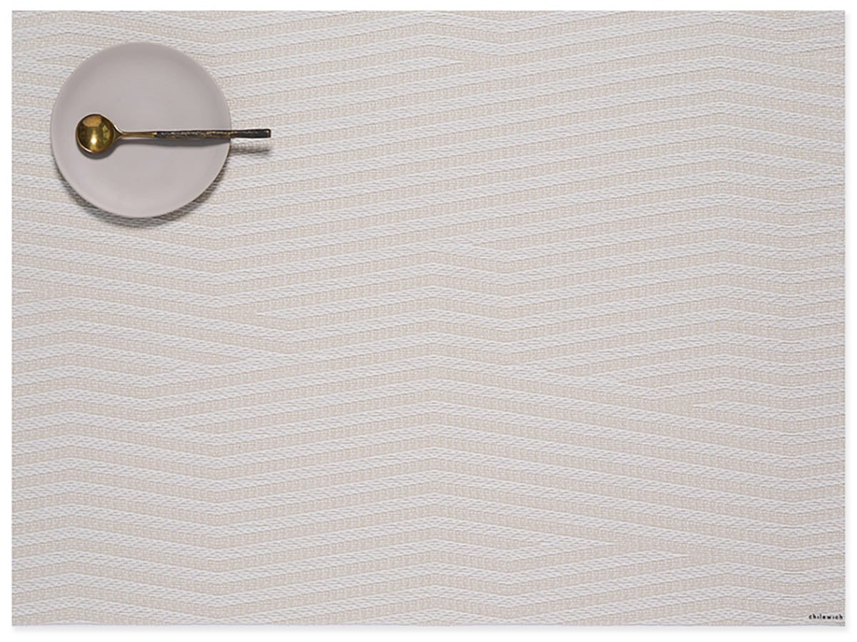 Chilewich Tischset Dune – PVC, beige, 48 × 36 cm