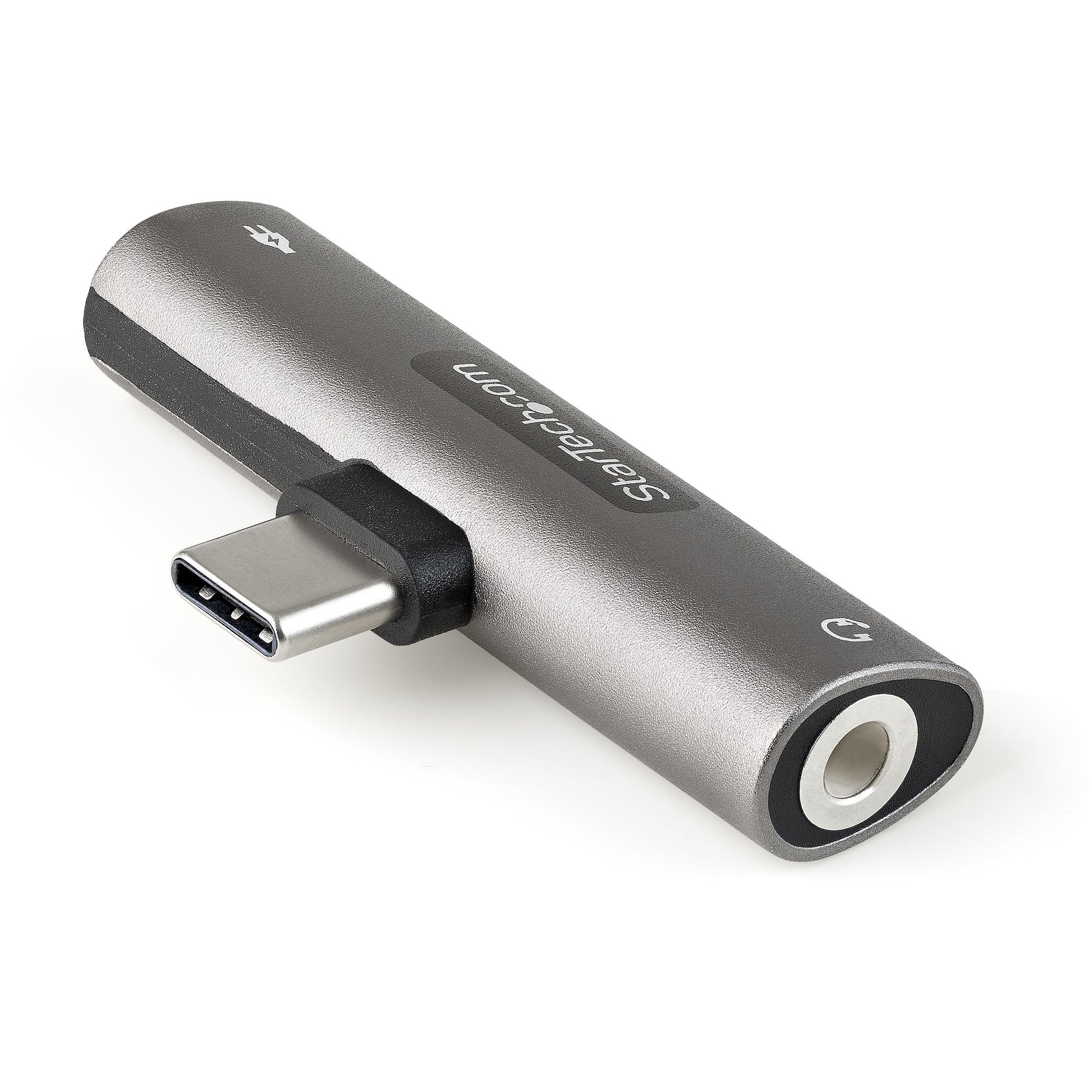 StarTech.com Adapter USB-C zu 3,5 mm (TRRS) – USB 3.2 Gen 1 (5 Gbit/s), PD 60 W, für USB-C-Geräte, Silber