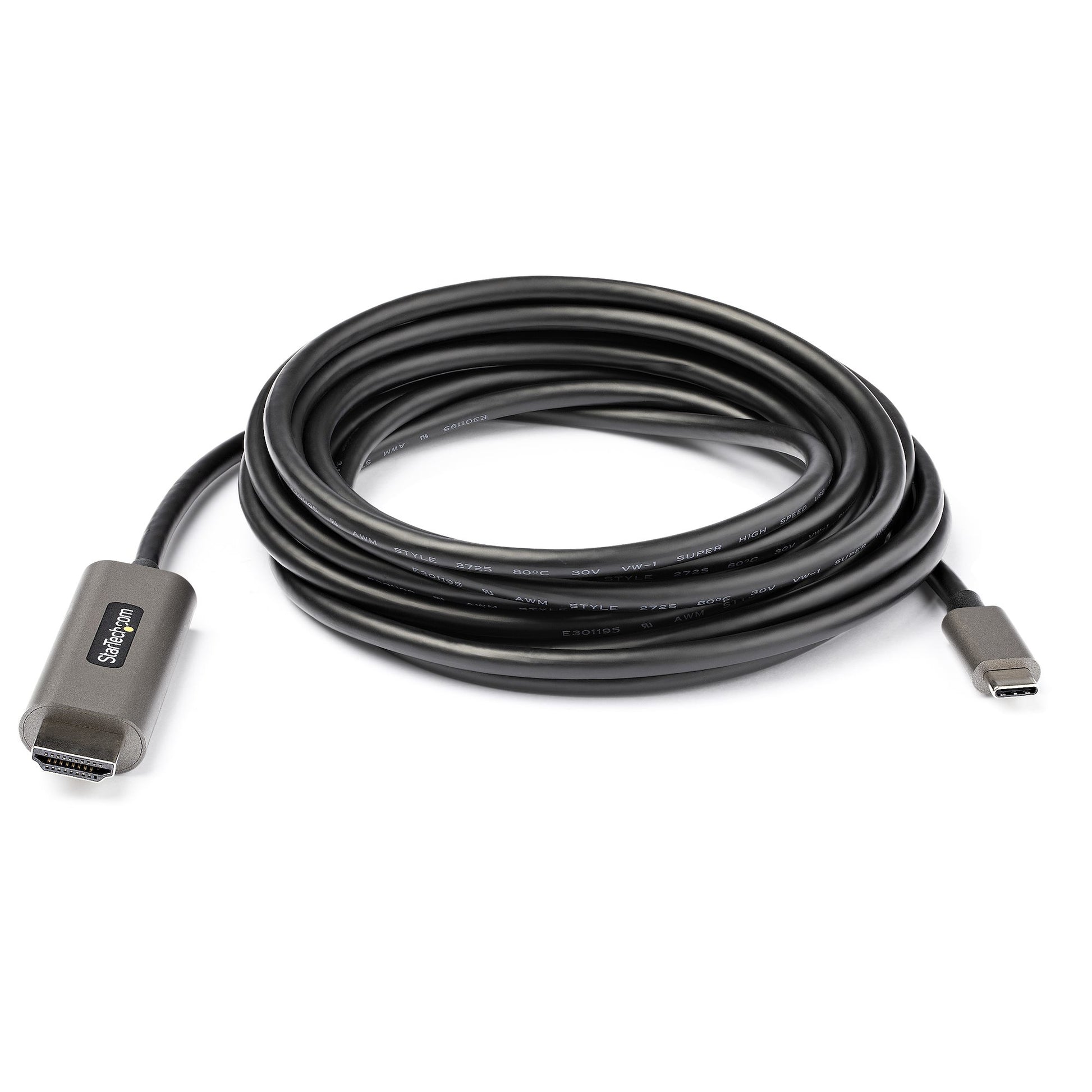 StarTech.com USB-C zu HDMI Kabel – 4K (3840 × 2160) @ 60 Hz, HDMI 2.0b, DP Alt Mode, aktiv, 4 m