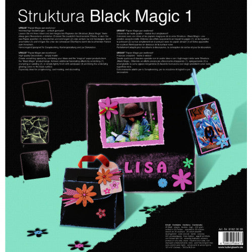 URSUS Fotokarton – 30,5 × 30,5 cm, mehrfarbig, 220 g/m² – Strukturpapier