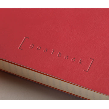 Rhodia GoalBook Notizbuch – A5 – punktiert – 90 g/m² – Softcover, Gummiband, Einstecktasche, rot, PEFC