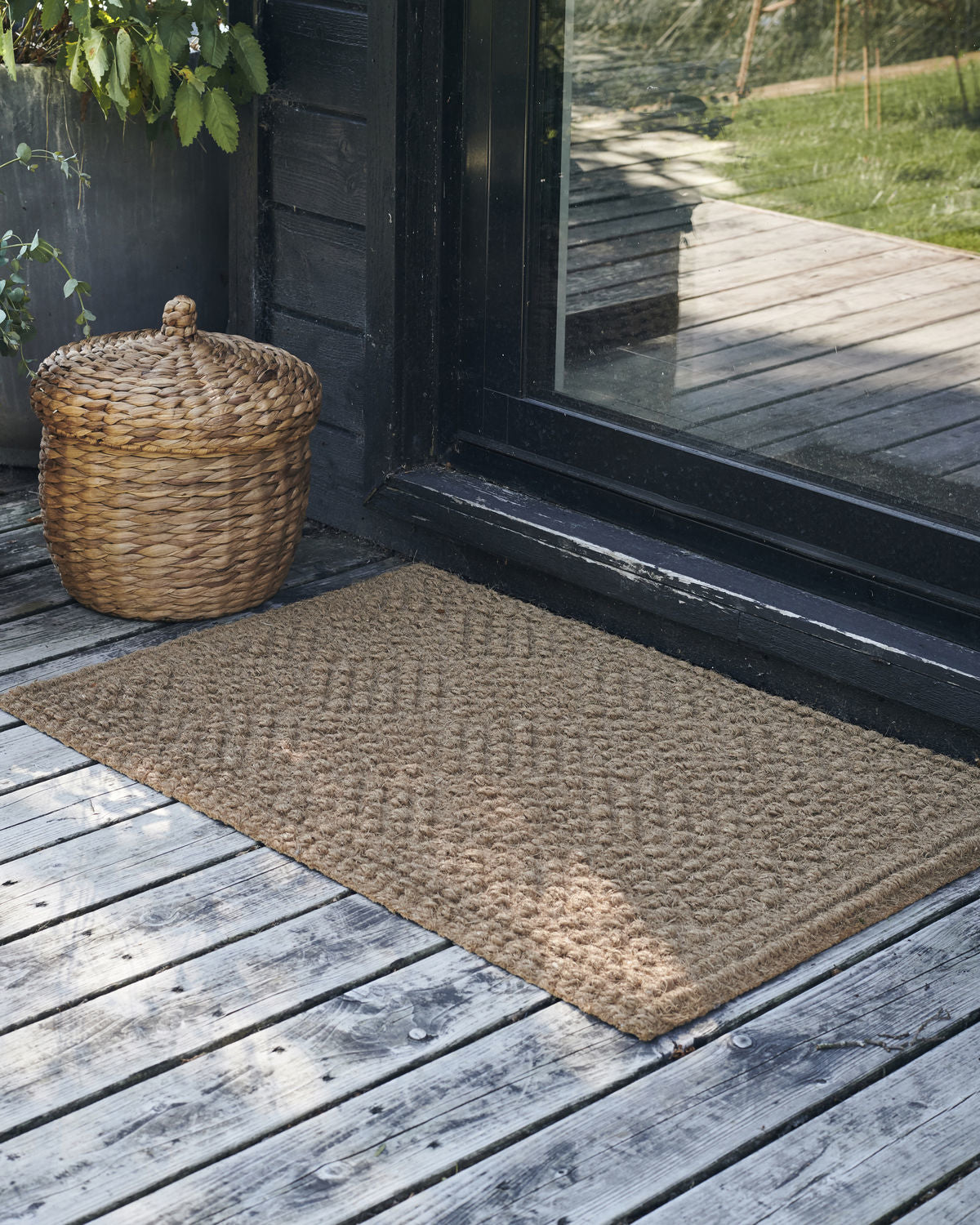 Society of Lifestyle House Doctor Fussmatte – 90 × 60 cm – Kokosfaser & Gummi, Braun