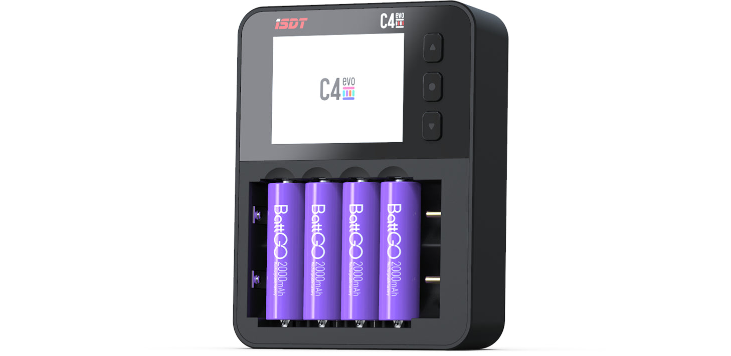 ISDT C4 EVO – LiFePO4, Li-Ion, NiMH, NiZn, Akkuladegerät