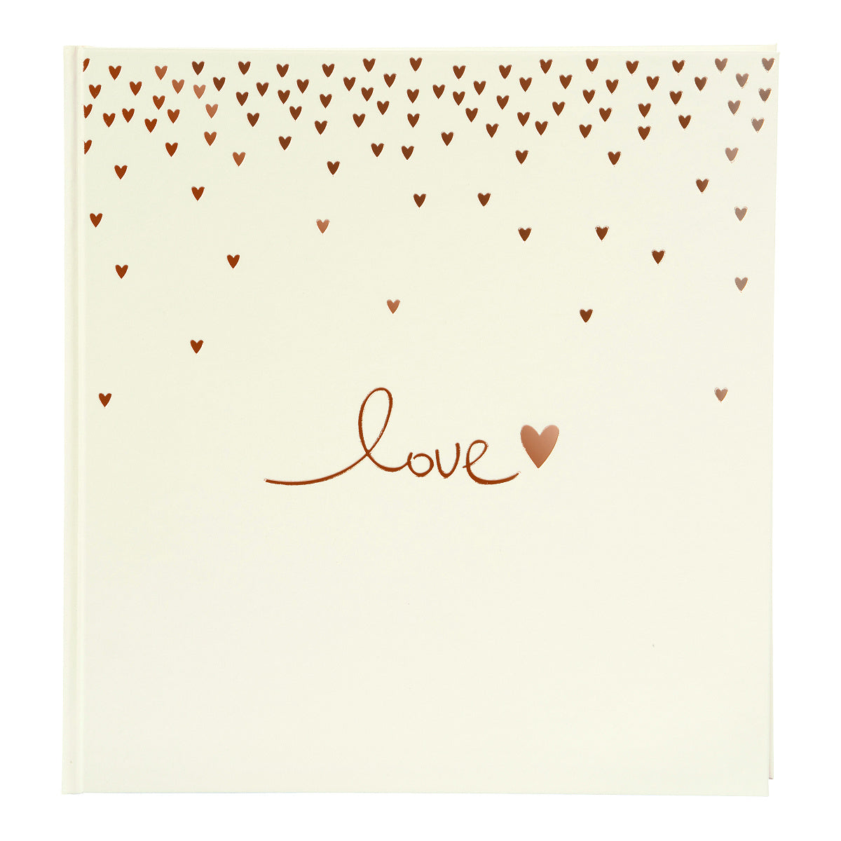 Goldbuch Fotoalbum Raining Hearts – für 310 × 320 mm, beige, Karton