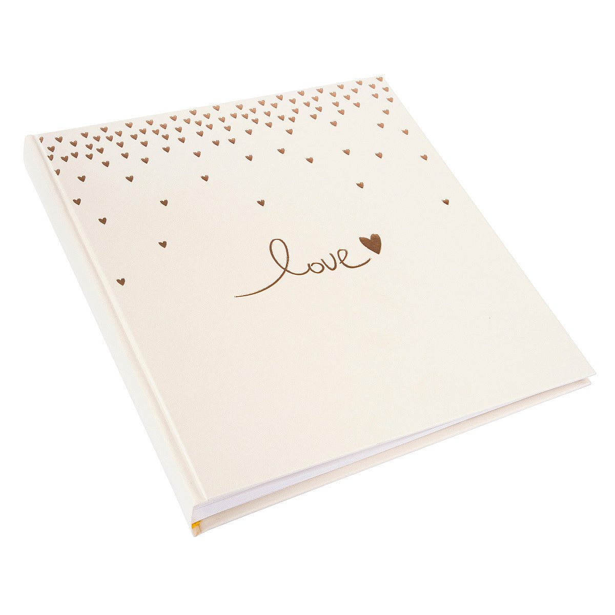 Goldbuch Fotoalbum Raining Hearts – für 310 × 320 mm, beige, Karton