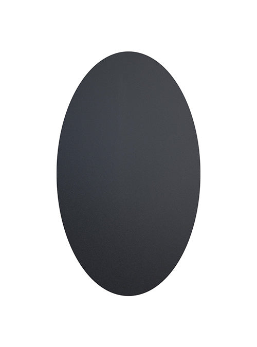 Securit Tafelfolie/Kreidefolie Oval – 85 × 50 mm – Polyvinylchlorid (PVC), Schwarz – Selbstklebend