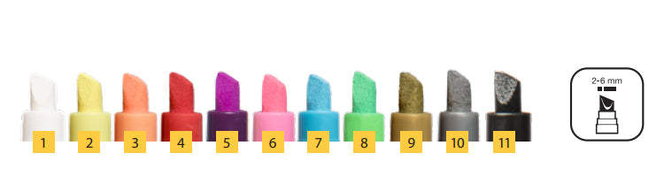 Securit SMA510 Kreidemarker – 2–6 mm – Blau, für Glas und andere glatte Oberflächen
