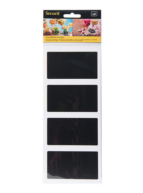 Securit Tafelfolie/Kreidefolie – 85 × 50 mm, quer – PVC, schwarz – selbstklebend – 1 Stk.