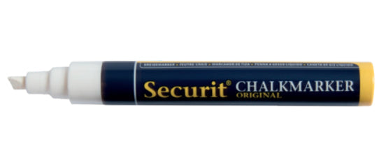 Securit SMA510 Kreidemarker – 2–6 mm – Gelb, für Glas/Tafel/Metall