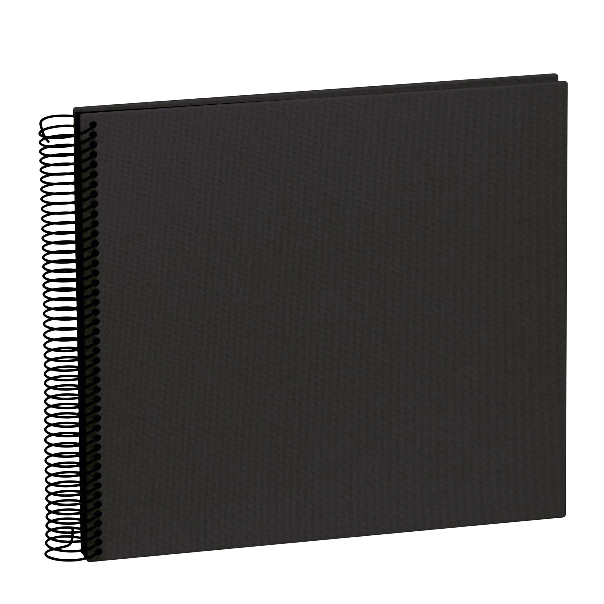 Semikolon Fotoalbum – für 230 × 223 mm, schwarz, Spiralbindung, Textil