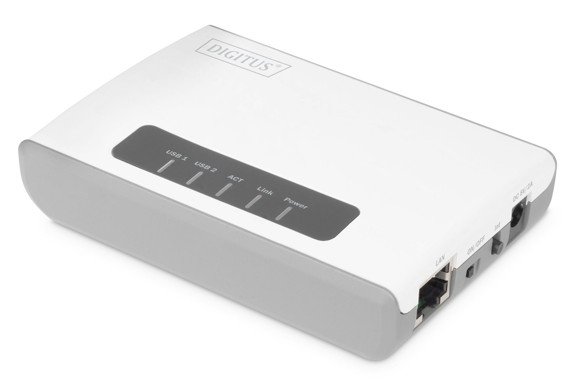 Digitus Netzwerk-Printserver, 100–240 V, weiss
