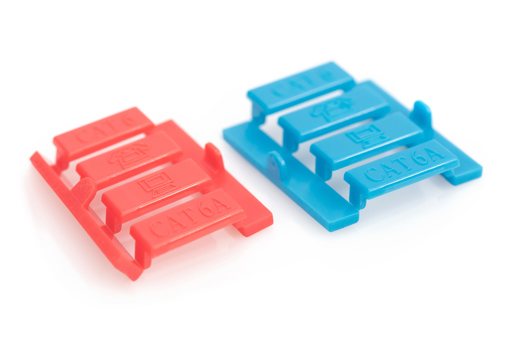 Digitus Keystone-Modul RJ45 Frontplatte, 2-Port, abgewinkelt, 45×45×38,6 mm – für Rahmen DN-93802-5-SH – Weiss