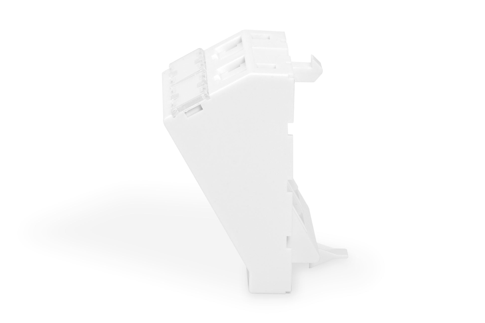 Digitus Keystone-Modul RJ45 Frontplatte, 2-Port, abgewinkelt, 45×45×38,6 mm – für Rahmen DN-93802-5-SH – Weiss