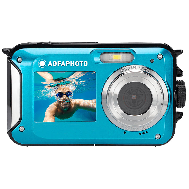 AgfaPhoto WP8000 – Kompaktkamera, 24 MP 1/3", 2,7K, Blau