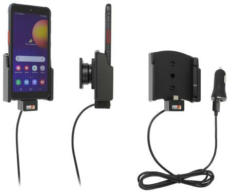 Brodit 721242 Kfz-Ladehalterung – Lüftungsschlitz – USB-A ×2 (QC 3,0; 3,0 A/2,4 A) – für Galaxy XCover 5