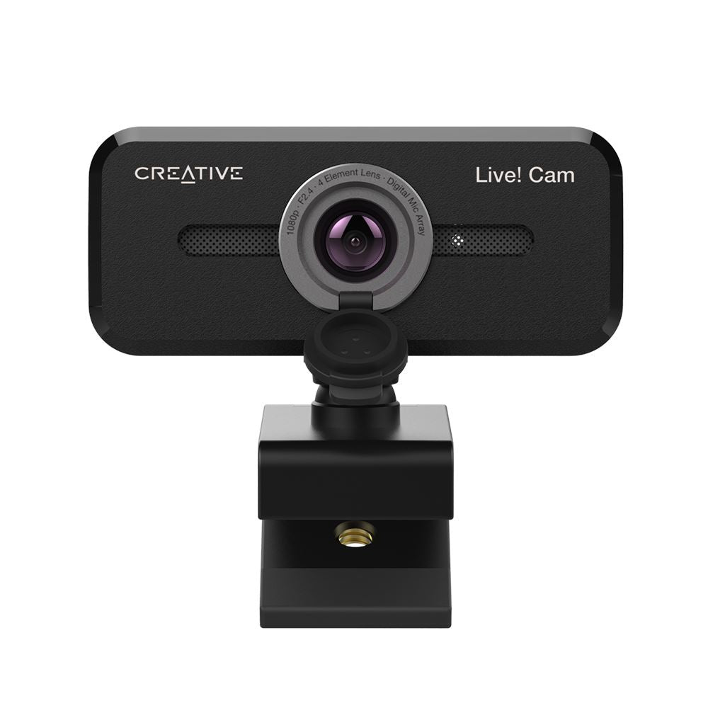 Creative Labs Live Cam Sync 1080P V2 Webcam – Full HD 1080p, 30 fps, USB 2.0 – Schwarz