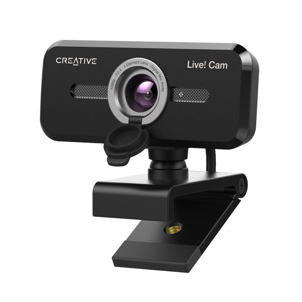 Creative Labs Live Cam Sync 1080P V2 Webcam – Full HD 1080p, 30 fps, USB 2.0 – Schwarz
