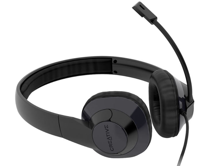 Creative Labs Creative HS-720 V2 Office-Headset – On-Ear, Stereo, Kabelgebunden, USB-A, ANC, Schwarz