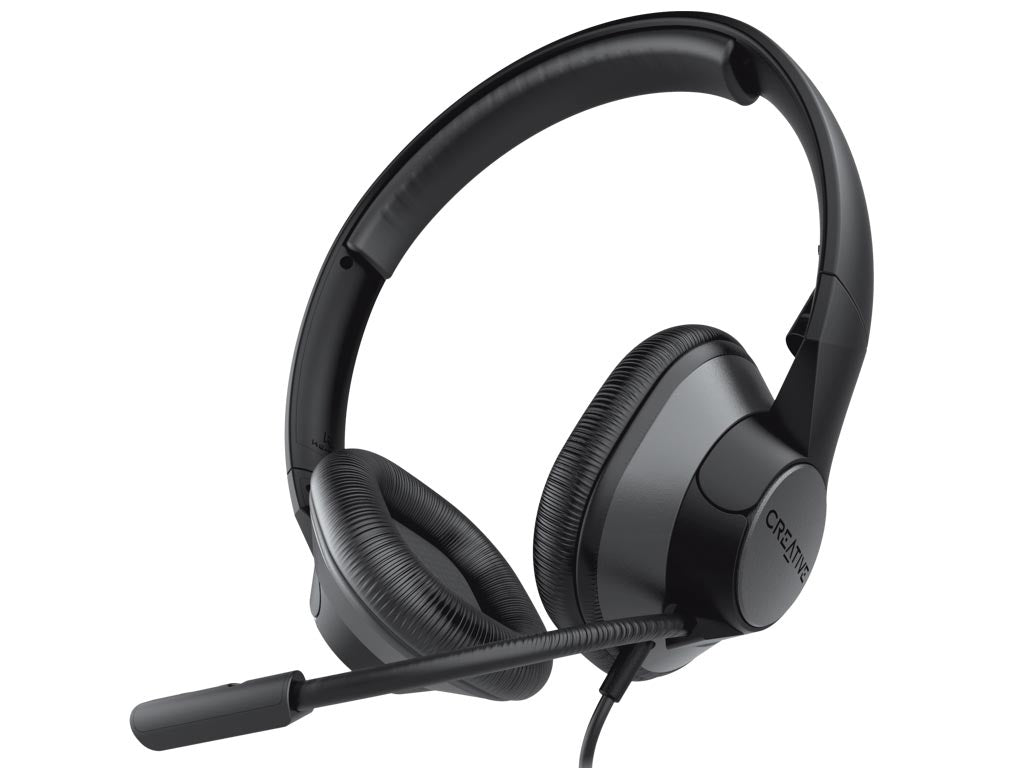 Creative Labs Creative HS-720 V2 Office-Headset – On-Ear, Stereo, Kabelgebunden, USB-A, ANC, Schwarz