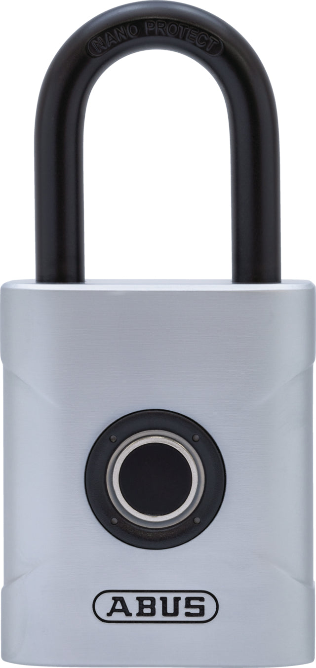 ABUS Vorhängeschloss TOUCH 57 – 50 × 23 × 103 mm, grau, CR2