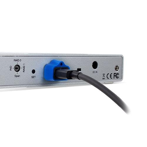 OWC Thunderbolt 3 (USB-C) Adapter – 40 Gbit/s – Kunststoff, Blau – für ClingOn