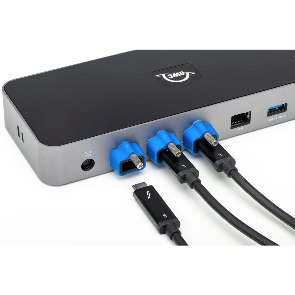 OWC Thunderbolt 3 (USB-C) Adapter – 40 Gbit/s – Kunststoff, Blau – für ClingOn