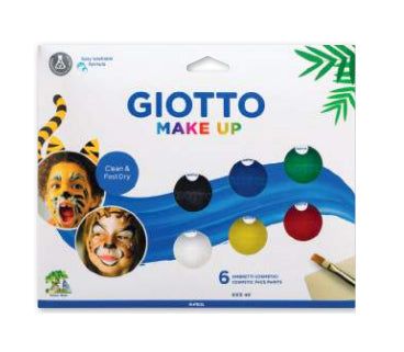Giotto Make-Up Stifte Basic – 6 Stk × 5 ml – Farbmix