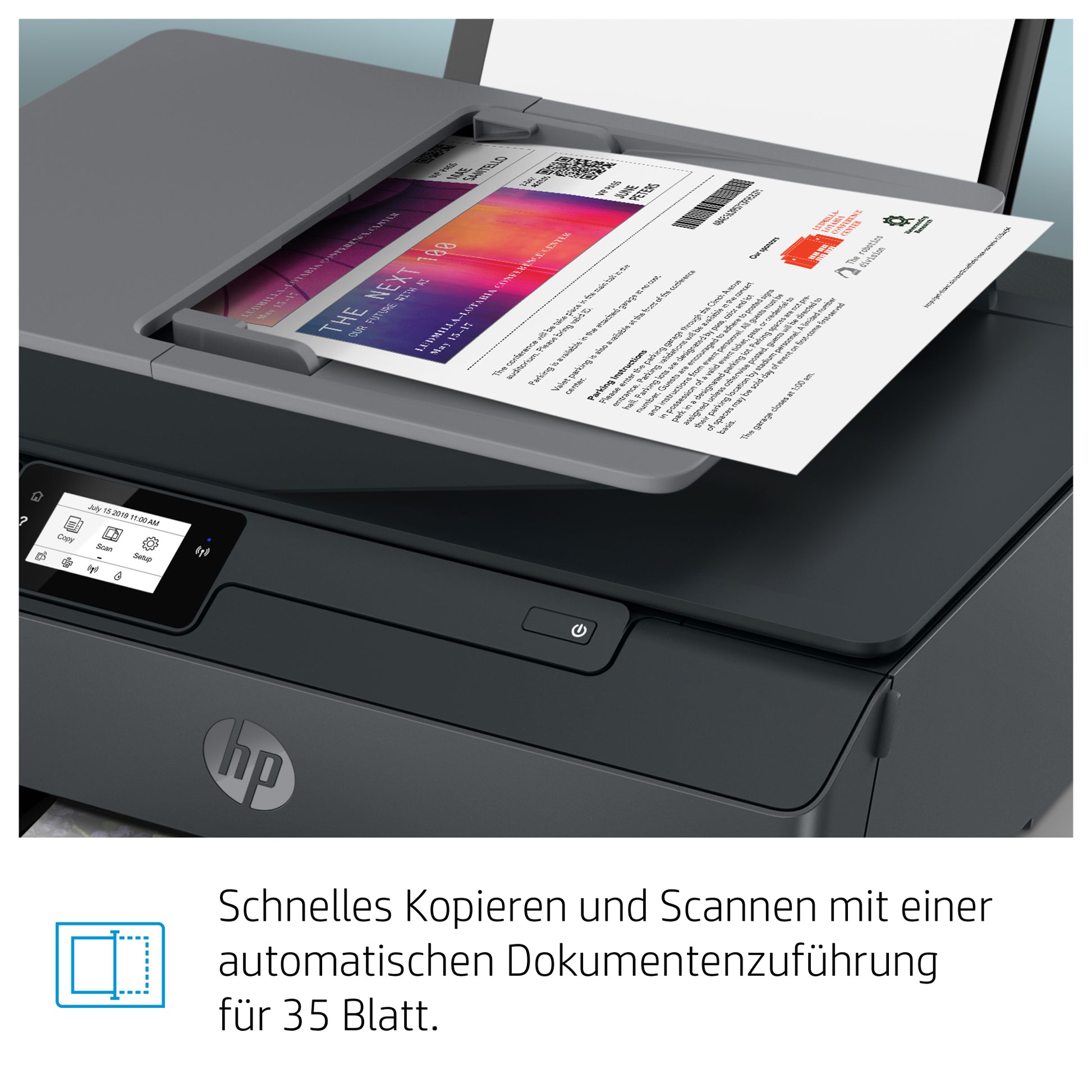HP Smart Tank Plus 570 Wireless – Farbiger Tintenstrahl-MFP A4, 3-in-1 – USB/WLAN – Duplex, ADF – 11 ppm S/W