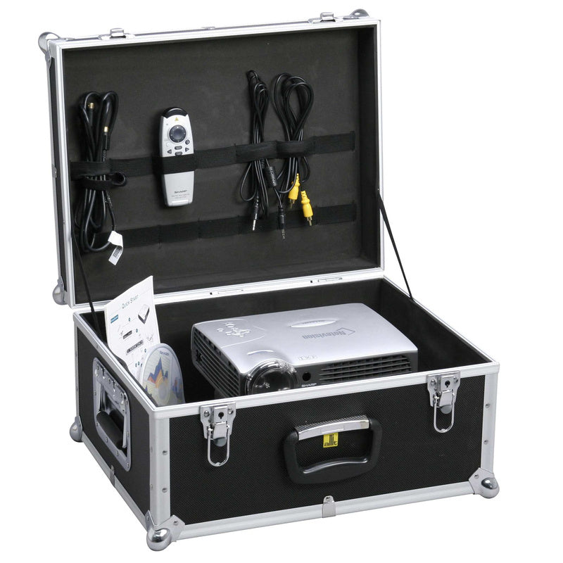 Allit AluPlus ToolBox 18 Werkzeugkoffer – abschliessbar, mit Tragegriff, schwarz, B 465 × H 255 × T 375 mm